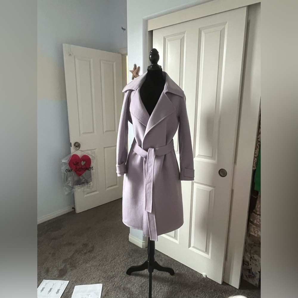 Badgley Mischka Lilac Coat